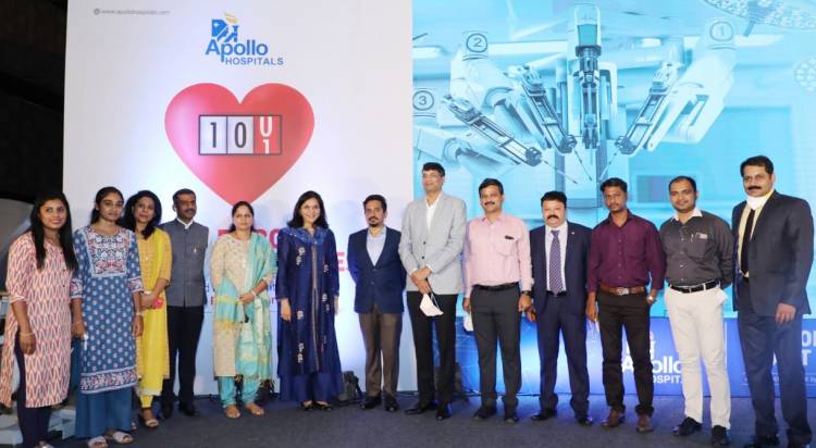 Apollo Hospitals Bangalore becomes the first hospital in the country to have completed 100 Robotic Cardiac Surgeries