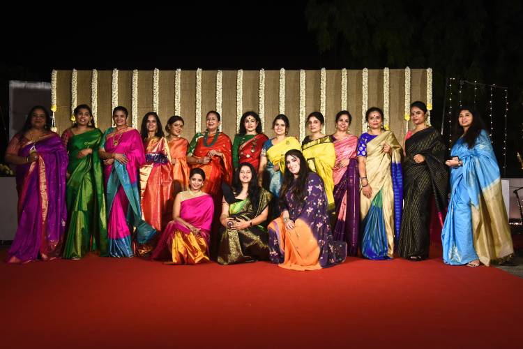Dakshinam Sarees launched ‘A Saree Soiree’ hosted by Nina Reddy with a Fashion Walk showcasing traditional weaves of India accompanied by live indie fusion and vocals by Janani Madan on 1st October 2021