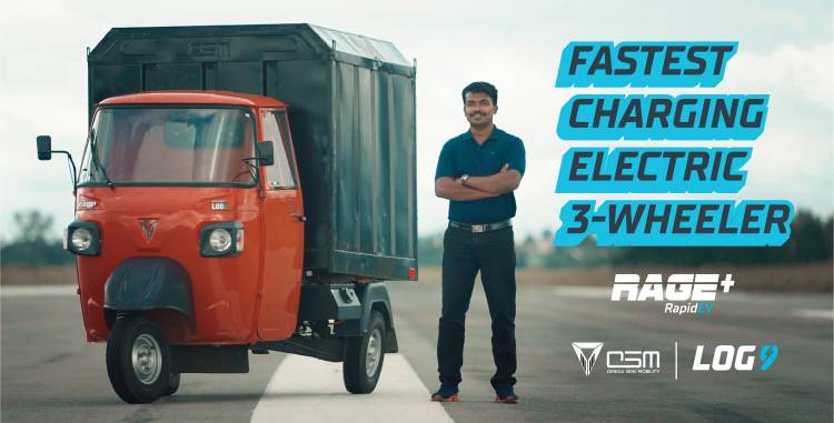 Omega Seiki Mobility in association with Log9 Material introduces ‘First in Segment’ Fastest Charging Electric 3-Wheelers