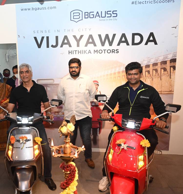 BGAUSS opens its showroom in Vijayawada, Andhra Pradesh in association with Hithika Motors