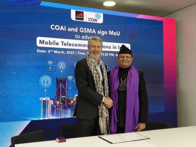 COAI and GSMA sign MoU to advance Mobile Telecommunications in India