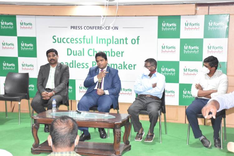 In a First in Chennai, Non-Invasive Leadless Pacemaker implanted in a 60-year-old at Fortis Hospital Malar