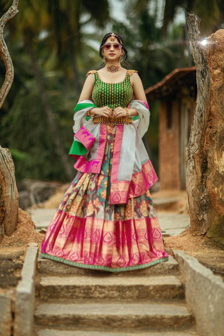 Queen of Sarees Kankatala Collaborates with Designer Mahitha Prasad to bring Bespoke Kanchipuram Lehengas this wedding season