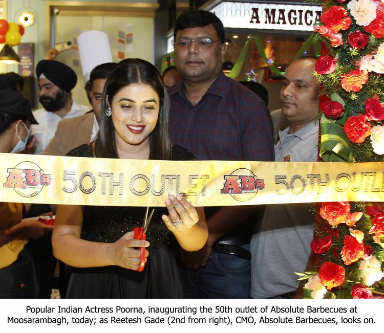 Absolute Barbecues celebrates the milestone of launching its 50th outlet at Moosarambagh, Hyderabad!