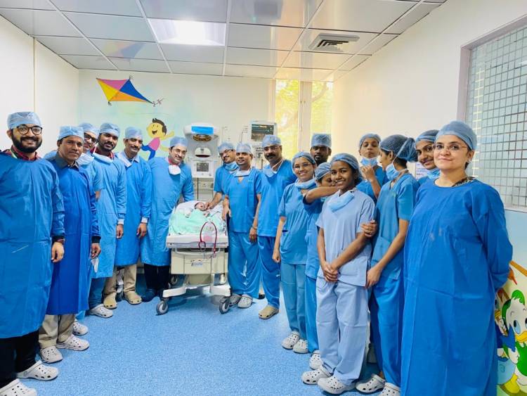 A High-Risk open-heart surgery (Norwood Operation) conducted on One-hour-old newborn at Fortis Hospital
