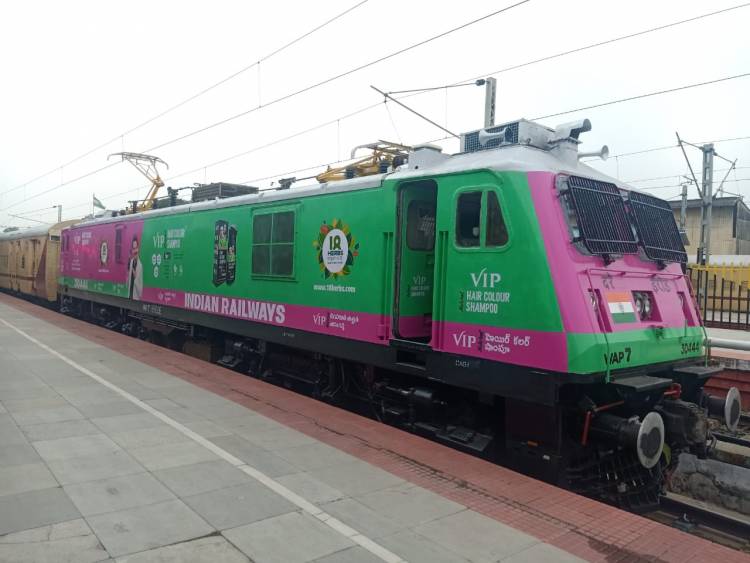 Rail Engines get decorated by VIP Hair Colour Shampoo 