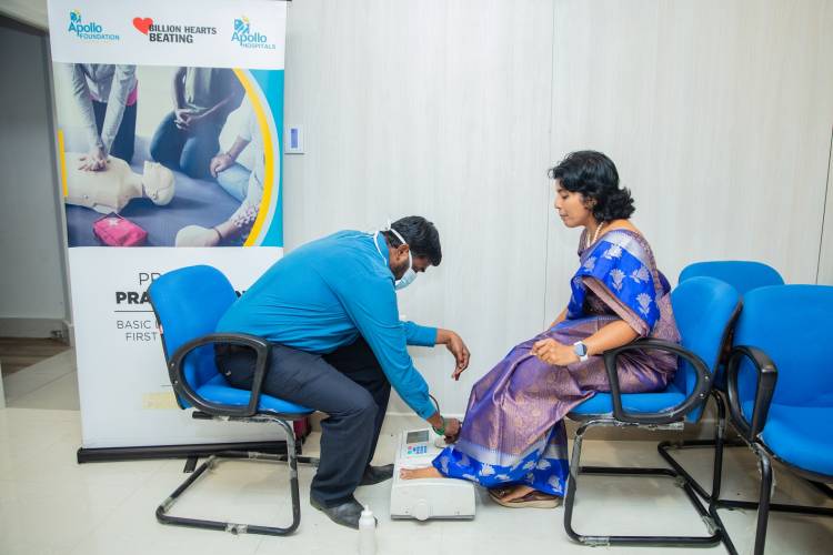 Apollo Hospitals conducted Multispecialty Screening Campat Chennai Airport as part of Independence Day celebration
