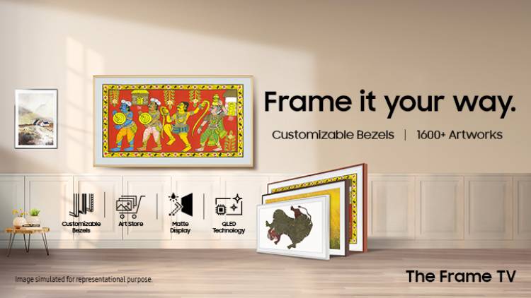 Bring Home a Real-Life Art Gallery Experience With Samsung’s Latest ‘The Frame’ TV; Frame It Your Way With Customisable Bezels