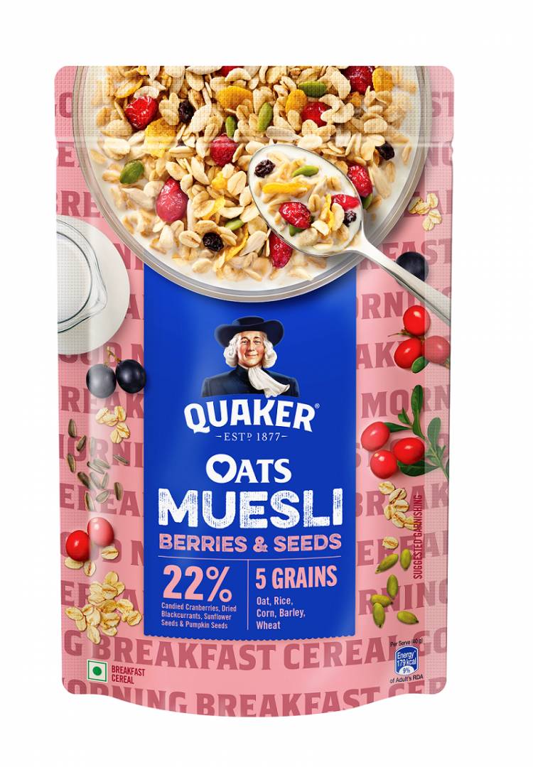 QUAKER EXPANDS ITS PORTFOLIO WITH READY-TO-EAT BREAKFAST CEREALS, LAUNCHES QUAKER OATS MUESLI