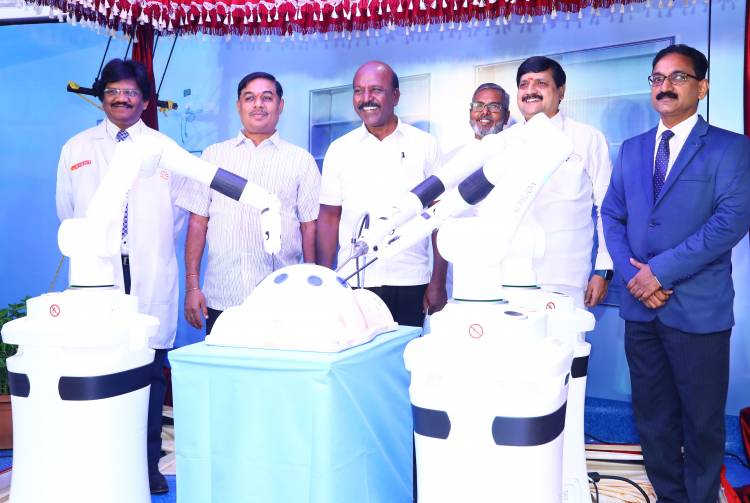 Hon'ble Minister for Health and Family Welfare, Government of Tamil Nadu Thiru. Ma. Subramanian inaugurated CMR's Versius Robotic Surgical System at SIMS Hospital, Vadapalani