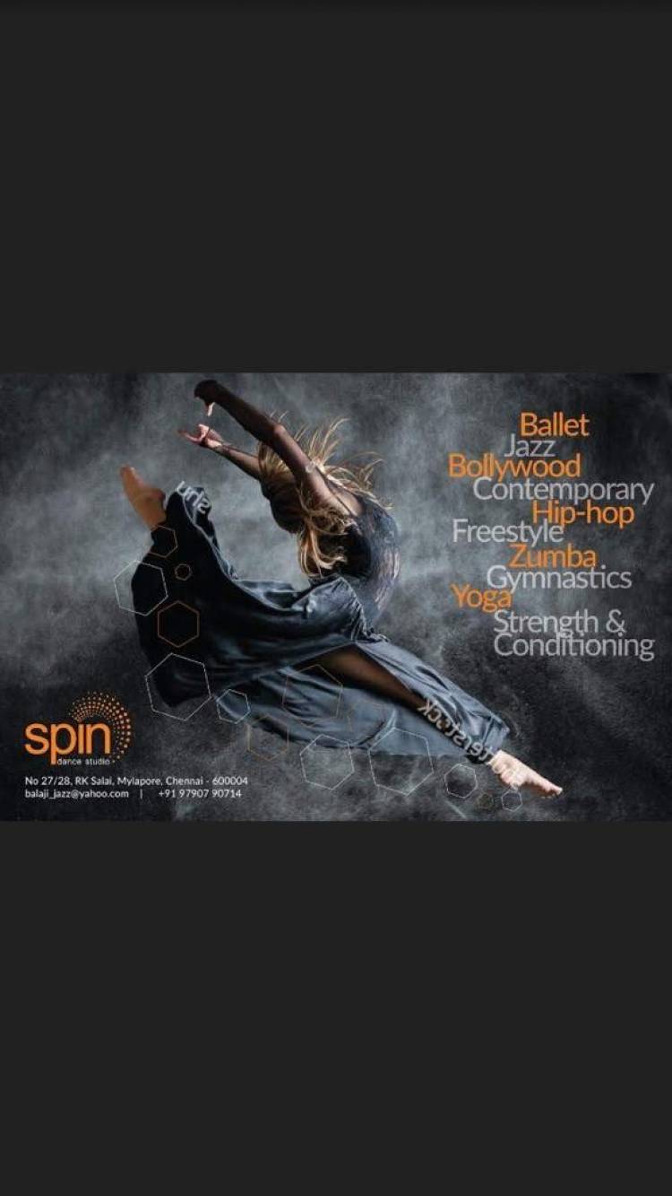 Spin Dance Studio,RK Salai is now open for registrations 