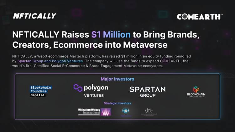 NFTICALLY Raises $1 Million to Bring Brands, Creators, and Ecommerce into the Metaverse