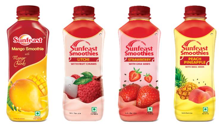 From Skies to stores near you; Sunfeast now brings first of its kind Smoothies made with milk and real fruits 