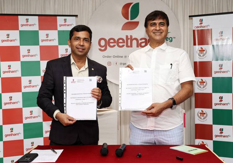 Geetham Veg’s GVR Foods Joins Hands with Manipal University’s Hotel Management School for Training Collaboratio