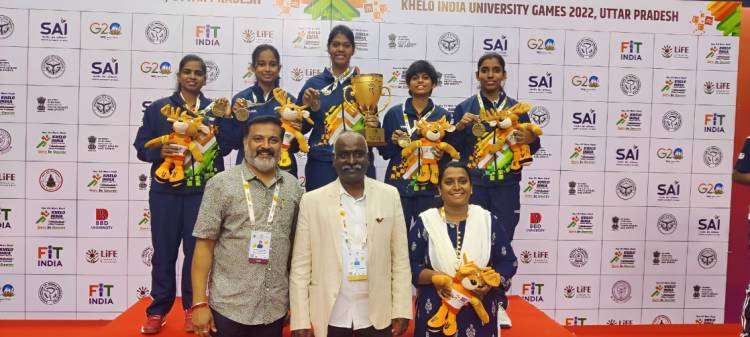 Our SRM Institute of Science and Technology Table Tennis (Women) Team Won Gold Medal 