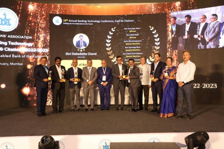 Bank of Baroda wins “Best AI & ML Bank” and “Best Technology Talent” Awards amongst Large Banks at IBA’s 19th Annual Banking Technology Awards 2023