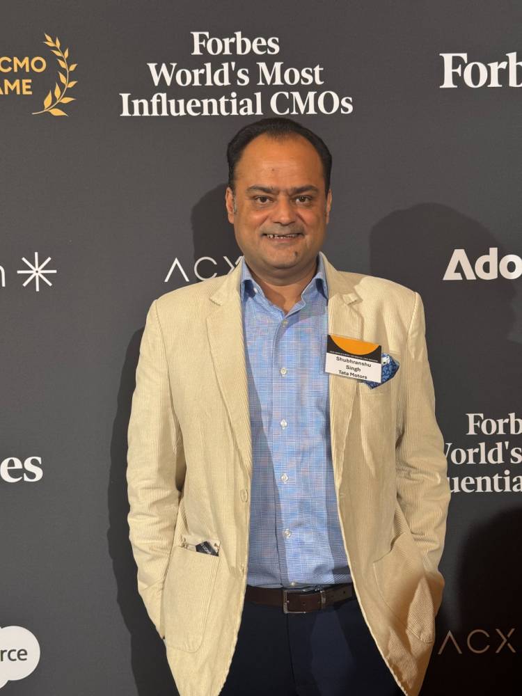Shubhranshu Singh of Tata Motors Named to Forbes’ 2025 List of the World’s Most Influential CMOs