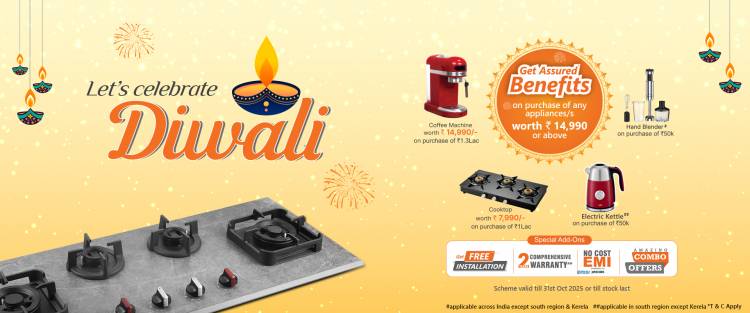 KAFF Appliances Spreads Festive Cheer with Exciting Diwali Offers on Premium Kitchen Solutions