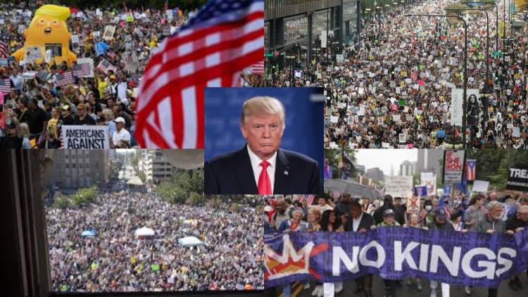 அமெரிக்காவில் டிரம்புக்கு எதிராக லட்சக்கணக்கானோர் போராட்டம் - என்ன நடக்கிறது?