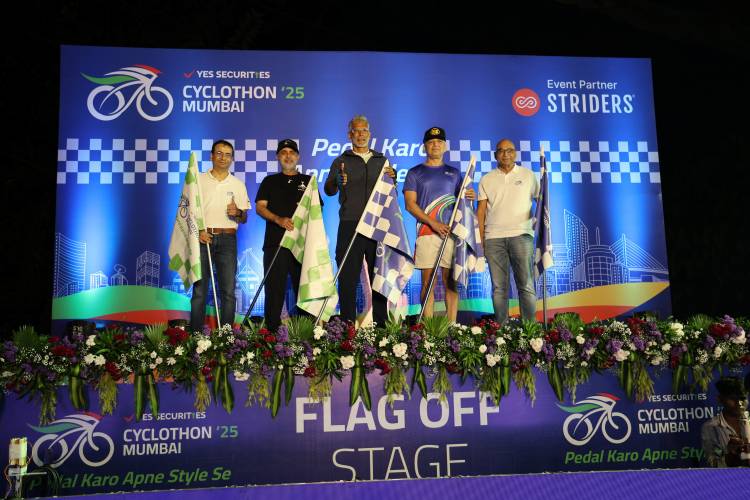 Milind Soman Flags Off YES SECURITIES’ Debut Cyclothon ‘25, Inspiring All to ‘Pedal Karo Apne Style Se’