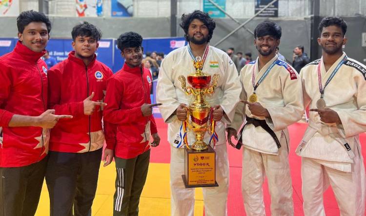 Outstanding Performance by SRMIST Judo Men Players at South West Zone inter University Judo Championship 2025