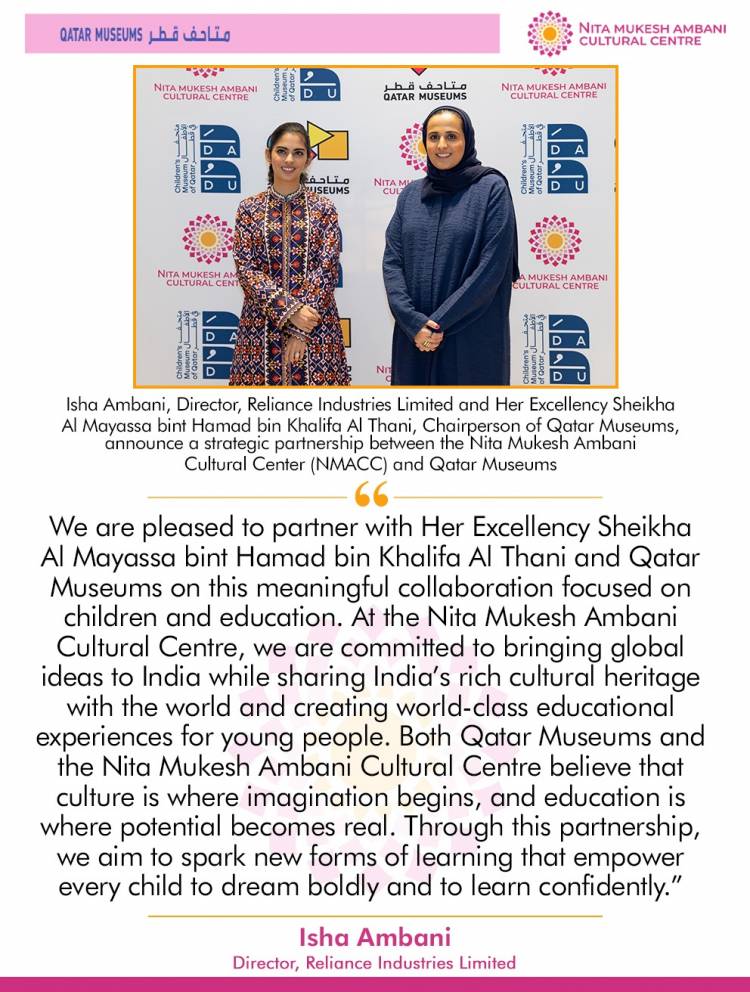 Qatar Museums and NMACC Sign Landmark Agreement to Develop Museum-In-Residence Education Initiatives
