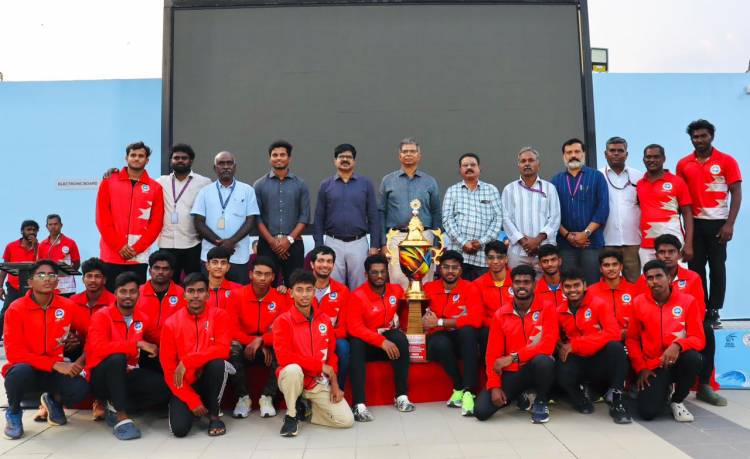 Valedictory Ceremony of the All India Inter University Aquatics (M&W) Championship at SRM IST