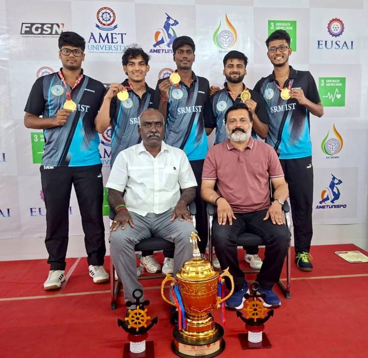 SRM IST Clinches South Zone Inter-University Table Tennis Tournament (Men) 2025–2026