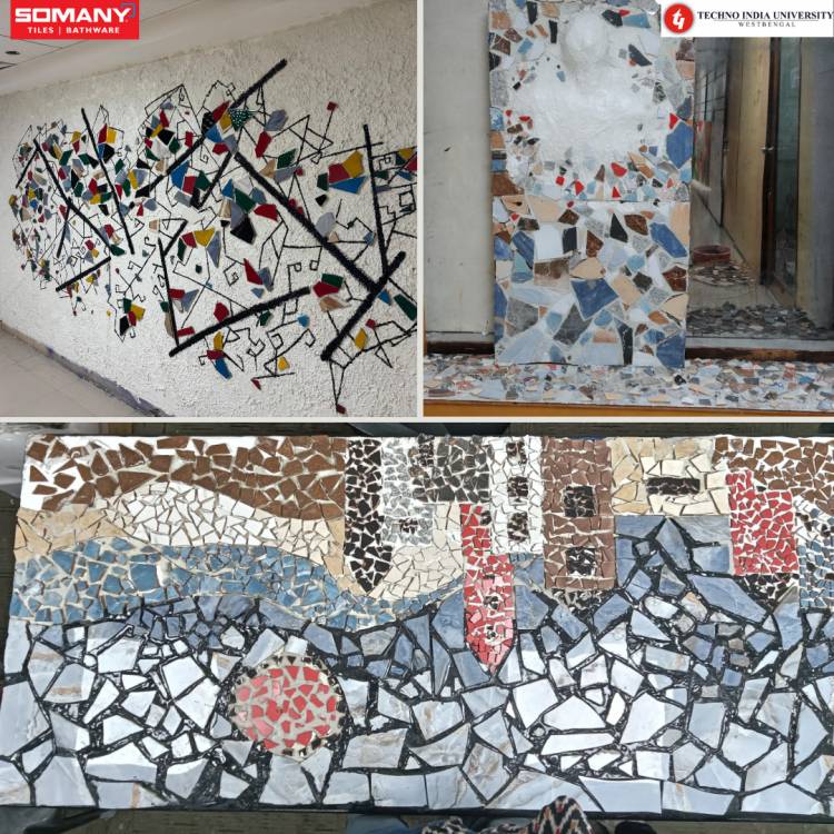 Somany Ceramics collaborates with Techno India University, Kolkata, on “Transforming Broken Tiles into Trendsetting Style”