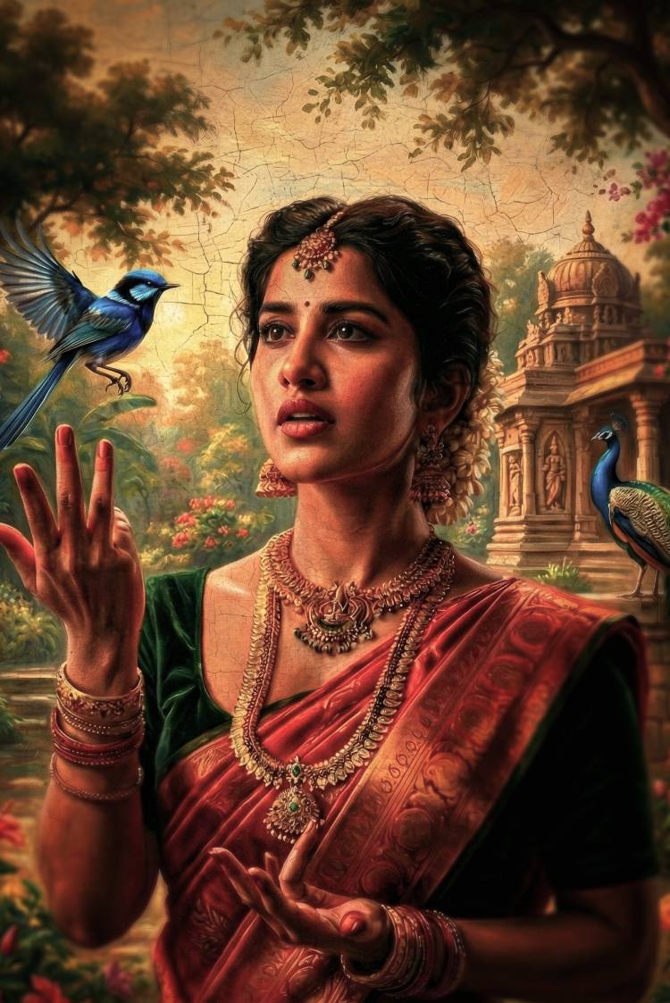 நாகபந்தம்" திரைப்படத்தில் பார்வதி ஆக நடிக்கும் நபா நடேஷ் – ஃபர்ஸ்ட் லுக் வெளியானது