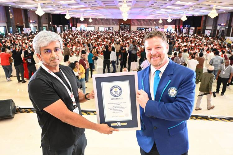 Arun Ice creams Sets Guinness World Record with over 4,000 Children in Chennai