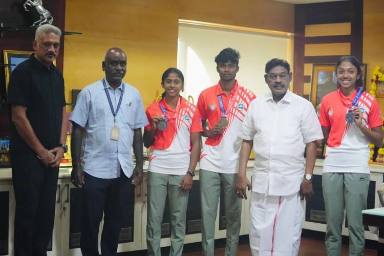  SRMIST Athletes Shine at All India Inter-University Athletics Championship with Gold and Silver Medals