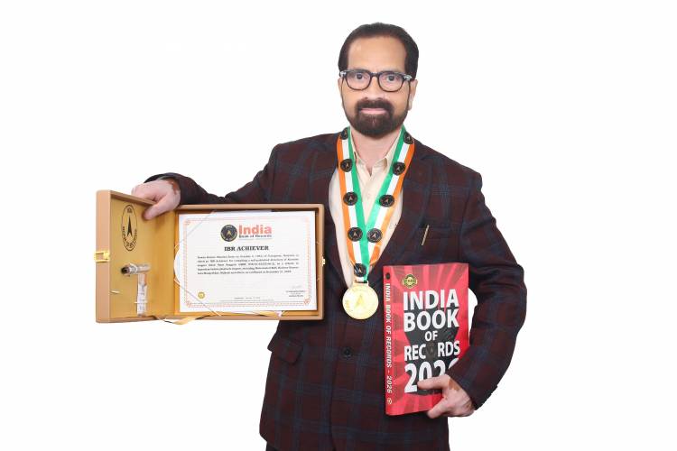 Author and karaoke singer Pawan Sharma Honoured by India Book of Records for First Karaoke Singers Directory