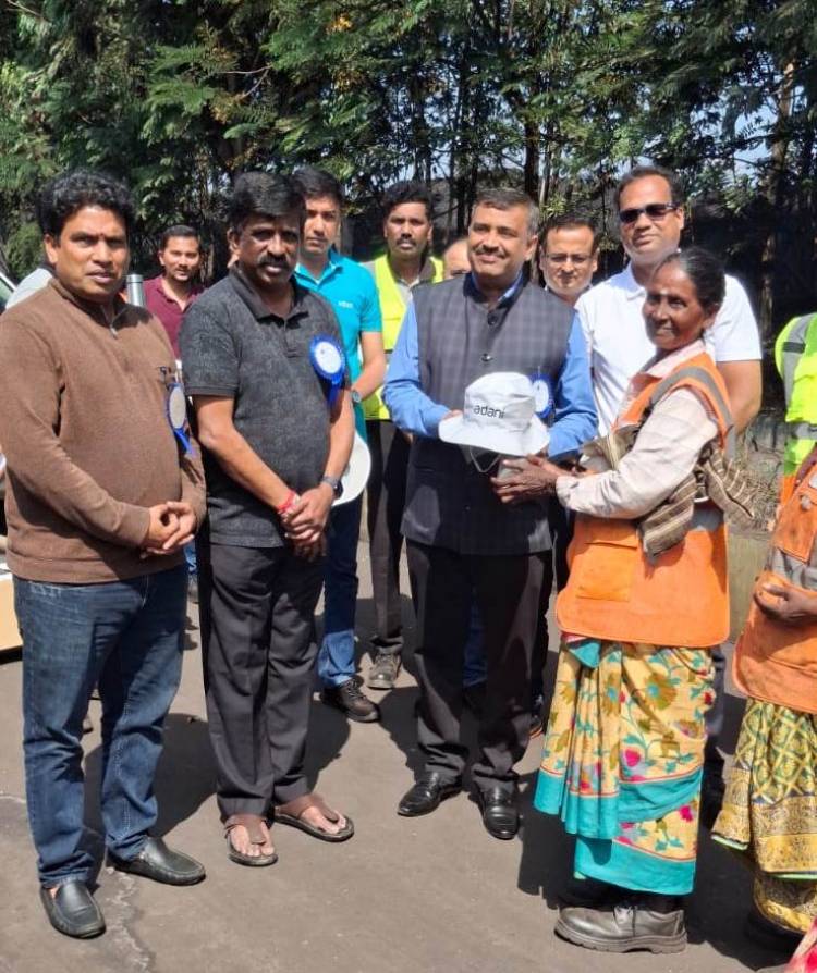 Adani Krishnapatnam Port distributed stainless steel bottles to 800 women workers