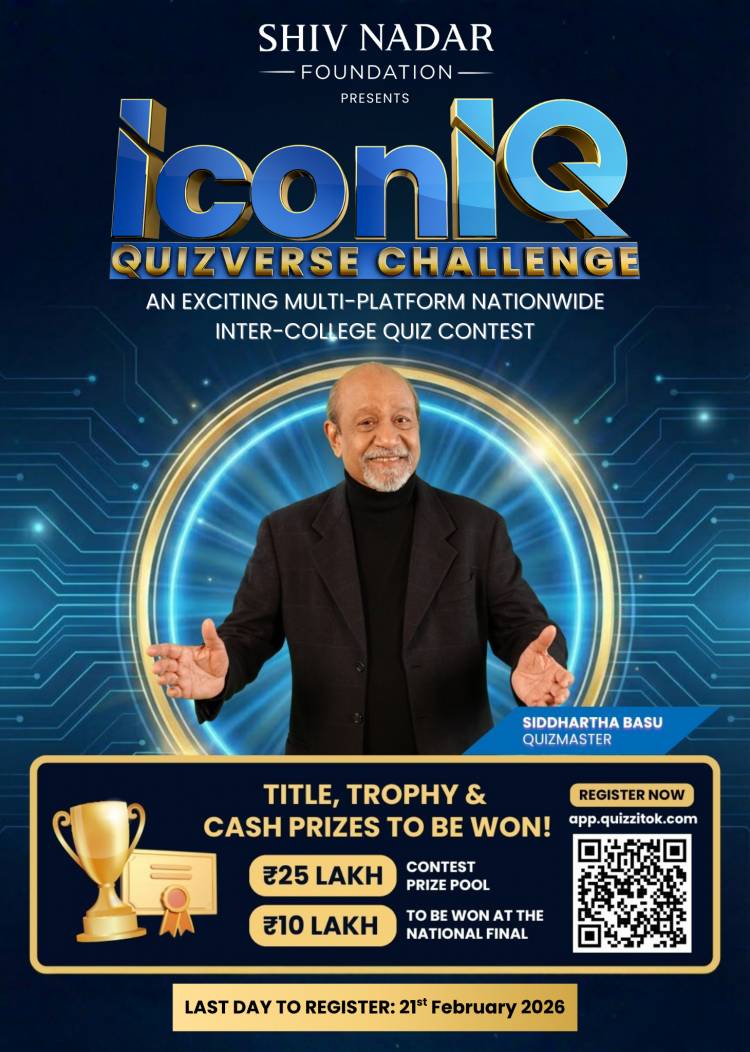 Shiv Nadar Foundation launches ICONIQ Quizverse Challenge, a national inter-college quiz competition