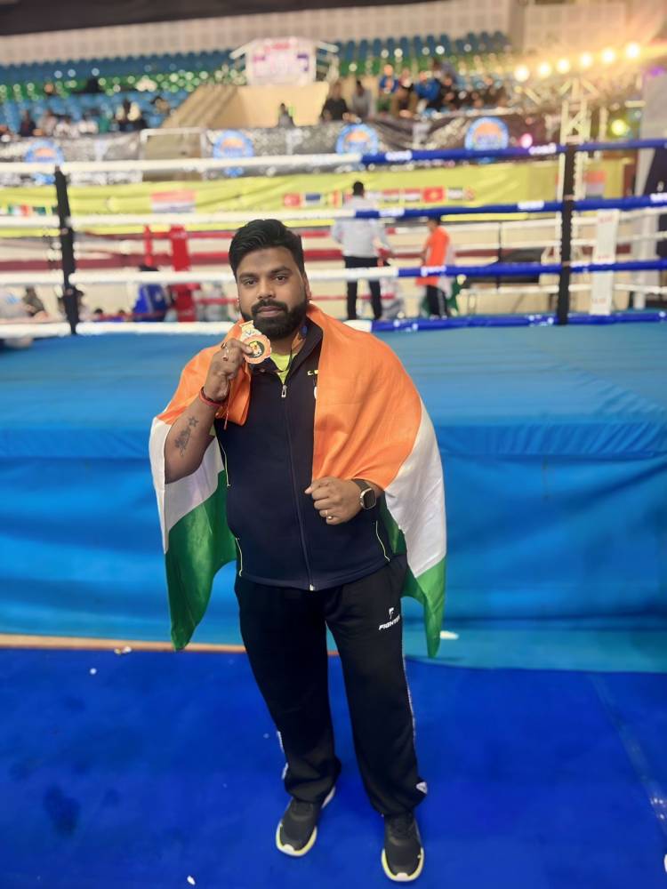 Sudhir Saxena Clinches Silver Medal for India at 5th India Open International Kickboxing Cup 2026
