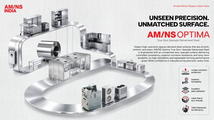 AM/NS India expands value-added steel portfolio with world-class branded offerings Vibrance and Optima to power appliance and industrial manufacturing