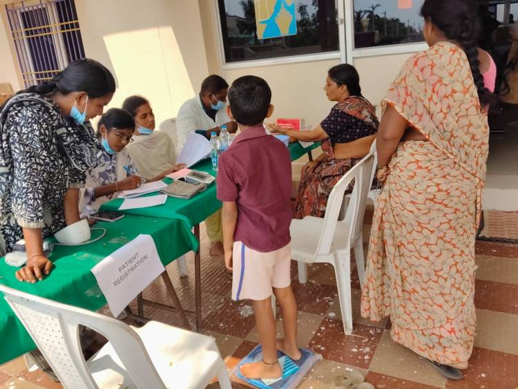 Adani Krishnapatnam Port organised Mega and Multi Speciality Health Camp at Muthukur