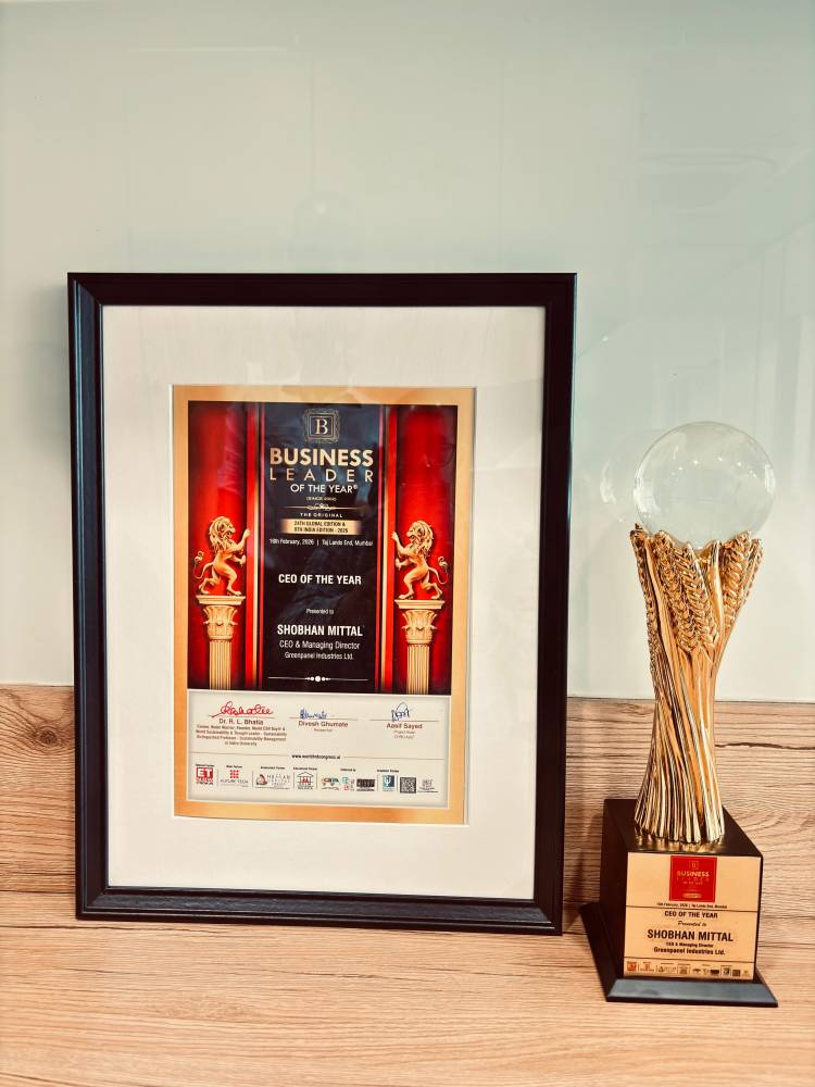 Greenpanel MD & CEO Shobhan Mittal Awarded “CEO of the Year” at Business Leader of the Year 2026