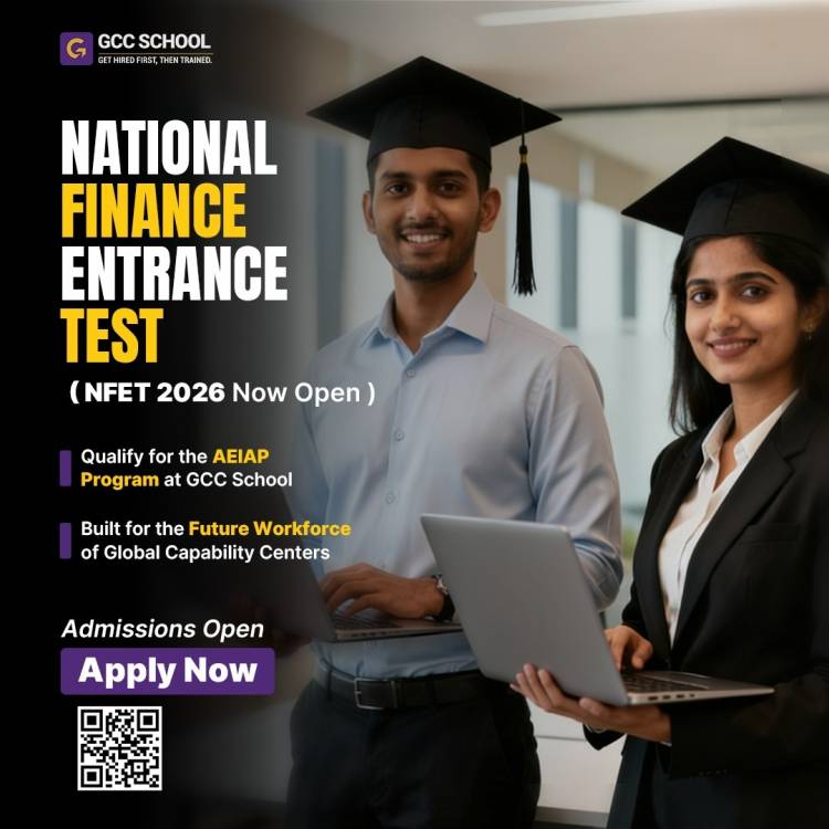 GCC School Opens Applications for National Finance Entrance Test (NFET) 2026-27 for Commerce Graduates