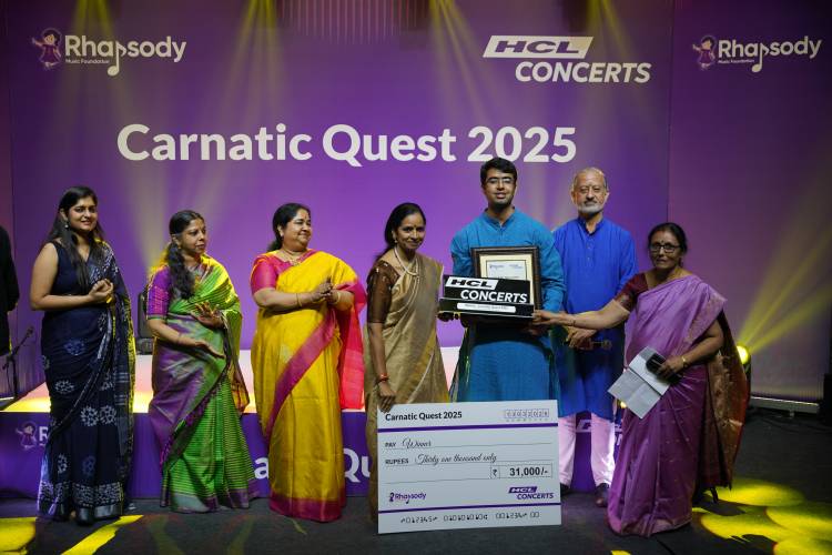 HCL Concerts announce winners for the 5th edition of Carnatic Quest, powered by Rhapsody Music Foundation