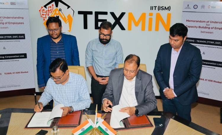 TEXMiN - IIT(ISM) Dhanbad and Odisha Mining Corporation Sign MoU to Strengthen Capacity Building and Innovation in Mining