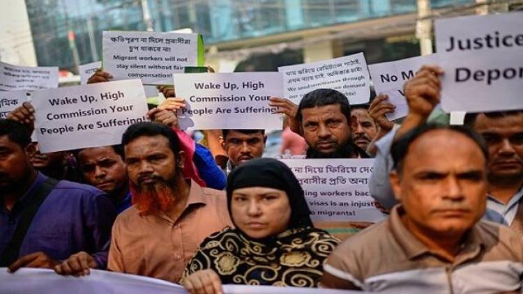 Migrant Workers Protest Over unpaid Salaries