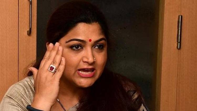 In Coimbatore, Khushbu Sundar, who is also the State vice-president of the Bharatiya Janata Party, spoke during an election campaign on Friday.