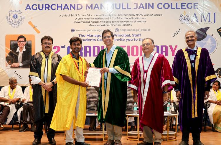 A.M. Jain College Hosts 72nd Graduation Day; 537 Students Graduate