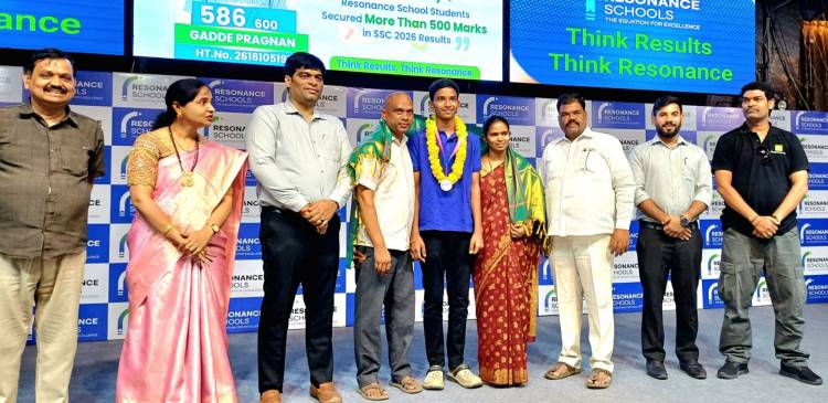 Resonance School Students Shine in Telangana SSC Results 2026, 3 out of every 4 secured more than 500 marks