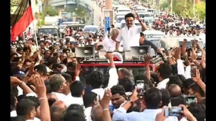 Enthusiastic Welcome for Stalin in Kolathur