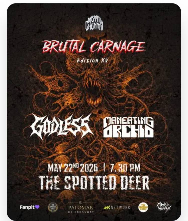 Chennai, Prepare for the Ultimate Sonic Onslaught: Brutal Carnage XV Roars into The Spotted Deer, Palomar by crossway