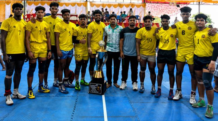 SRMIST Kabaddi Men’s Team won the Gold Medal in the State-Level Invitational Kabaddi Men’s Tournament