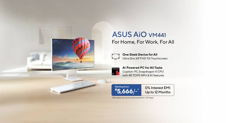 ASUS introduces industry’s first Snapdragon X powered AiO, brining AI first computing For Work, For Home, For All